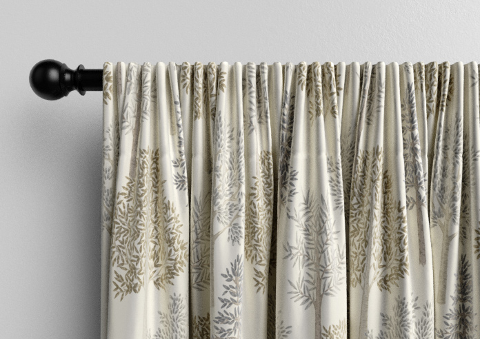 Coppice Faux Silk, Bronze - Made to Measure Curtain - Image 9